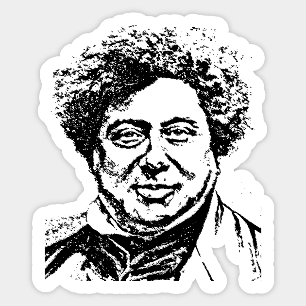 Alexandre Dumas (Père)-2A Sticker by truthtopower